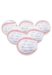 Pete Rose “I Wish I Shot Bin Laden” Autographed Baseballs