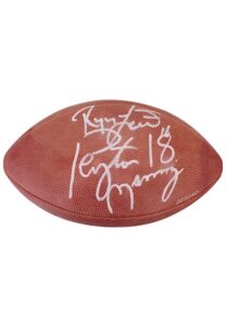 Peyton Manning & Ryan Leaf Dual-Signed LE Wilson Official Football