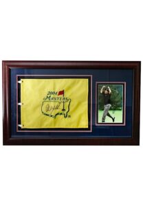 Phil Mickelson Autographed Golf Flags, Photo & Single Golf Glove