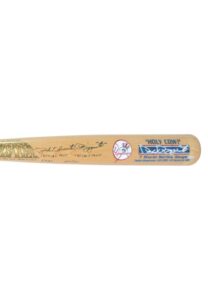 Phil Rizzuto Autographed Special Edition Bat with Career Stats Inscriptions