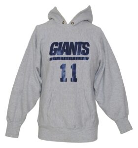 Phil Simms Giants Practice Worn Sweatshirt