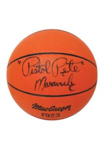 “Pistol” Pete Maravich Single-Signed Basketball