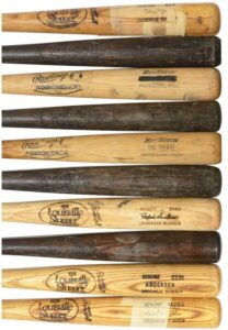 Players From The 1986 New York Mets World Series Team Game-Used Bat Lot