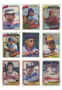 Post-1972 Topps Autographed Baseball Card Collection