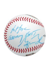 President George W. Bush & President Bill Clinton Single-Signed Baseballs