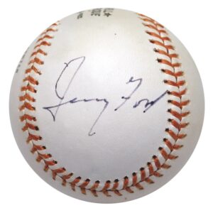 President Gerald Ford Single-Signed Baseball from the Collection of Rick Rhoden