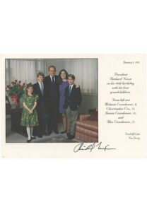 President Richard Nixon Signed Holiday Cards