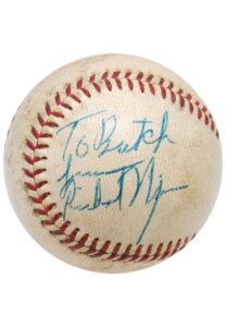 President Richard Nixon Single-Signed Baseball