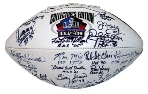 Pro Football Hall of Famer Autographed Football