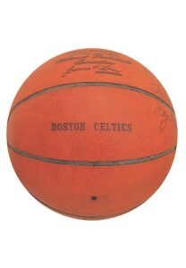 Ray Melchiorre Boston Celtics Autographed Game-Used Basketball