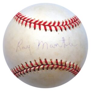 Ray & Roy Mantle Single-Signed Baseballs