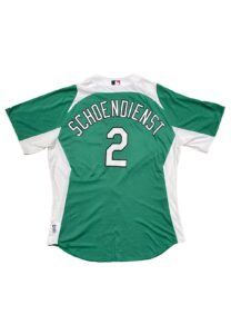 Red Schoendienst St. Louis Cardinals Signed “St. Patricks Day” Coaches Worn Spring Training Jersey