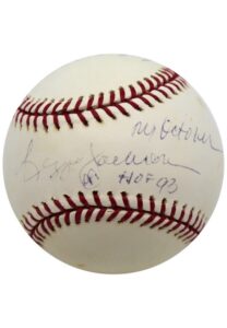 Reggie Jackson Single-Signed & Inscribed “Mr. October” OML Baseball