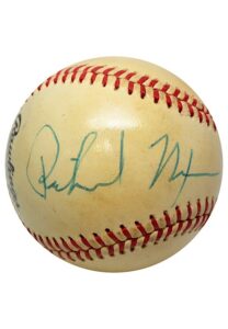 Richard Nixon Single-Signed Rawlings ONL Baseball