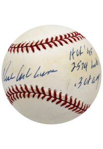 Richie Ashburn Single-Signed & Inscribed ONL Baseball