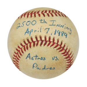 Rick Rhoden 2,000th & 2,500th Major League Innings Pitched Game-Used Baseballs from the Collection of Rick Rhoden