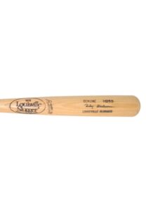 Rickey Henderson Autographed Professional Model Bat