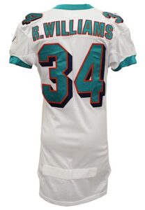 Ricky Williams Miami Dolphins Game-Issued & Autographed Jersey