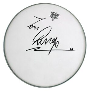 Ringo Starr Autographed Drum Head