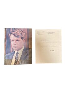 Robert F. Kennedy US Senate 1965 TLS with Magazine Clipping