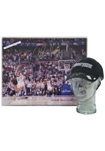 Robert Horry San Antonio Spurs Autographed Oversized Photo & Cap