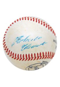 Roberto Clemente Autographed Baseball