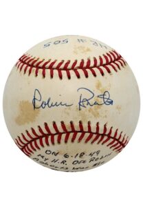 Robin Roberts, Wally Westlake & Willie Stargell Multi-Signed & Inscribed Baseball