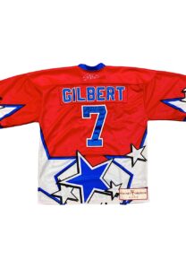 Rod Gilbert Mastercard All-Star Charity Game-Used & Signed Jersey