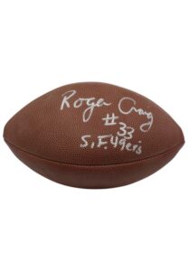 Roger Craig & Dwight Clark Single-Signed Footballs