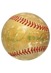 Roger Hornsby Single-Signed Baseball