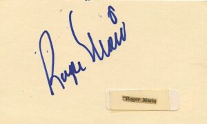 Roger Maris Autographed Cut