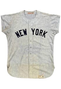 Roger Maris NY Yankees 1960 World Series & 1961 Home Run Race Game-Used Jersey