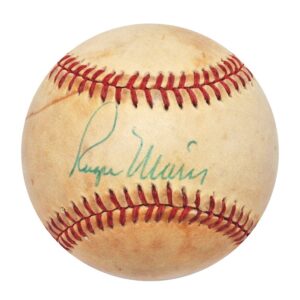 Roger Maris Single Signed Baseball