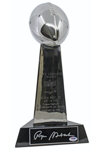 Roger Staubach Dallas Cowboys Autographed Super Bowl VI Players Trophy