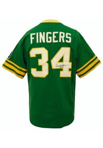 Rollie Fingers Oakland A’s Autographed & Inscribed Jersey