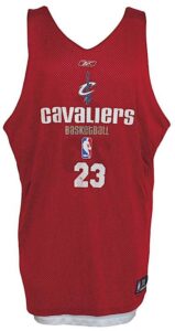 Rookie Era LeBron James Cleveland Cavaliers Reversible Practice Jersey