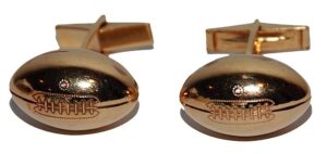 Rosey Brown’s Personal Football Shaped Cufflinks