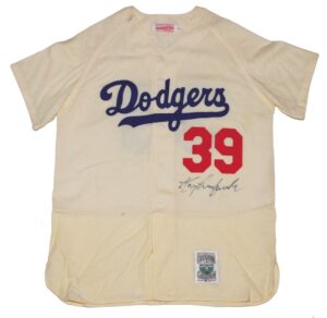 Roy Campanella Autographed Brooklyn Dodgers Mitchell & Ness Jersey