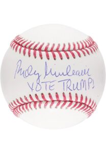 Rudy Giuliani Single-Signed “Vote Trump” Baseball