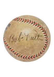 Ruth, Gehrig, Landis & Others Autographed Baseball