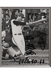 Sadaharu Oh Single-Signed B&W Photo