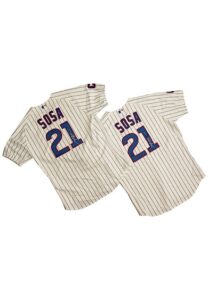 Sammy Sosa Chicago Cubs Autographed Pro-Cut Jerseys