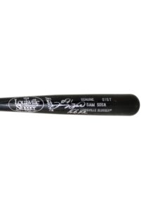 Sammy Sosa Game-Ready & Autographed Bat