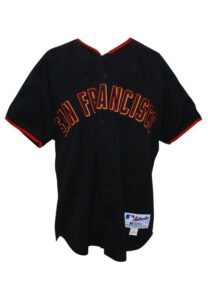 San Francisco Giants Game-Used & Autographed Jerseys – 2001 Ortiz Alternate, 2001 Rodriguez Alternate & 2006 Finley Road