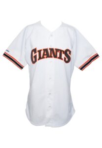 San Francisco Giants Game-Used Home Jerseys – 1991 Mike LaCoss, 1993 Matt Williams Auto’d, 1993 John Burkett & Late 1990s Bill Mueller Auto’d