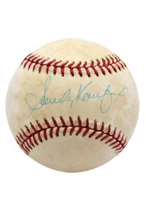 Sandy Koufax Single Signed Baseball