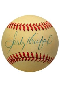 Sandy Koufax Single-Signed ONL Baseball