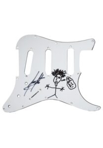 Scott Stapp Of “Creed” Signed Fender Stratocaster Pickguard with Doodle