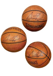 Scottie Pippen Signed Chicago Bulls Game-Used Basketballs