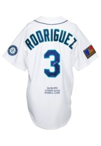 Seattle Mariners Autographed Replica Jerseys – Ichiro, A-Rod, & Edgar Martinez